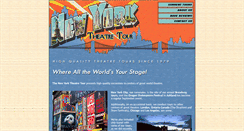 Desktop Screenshot of nytheatretour.com